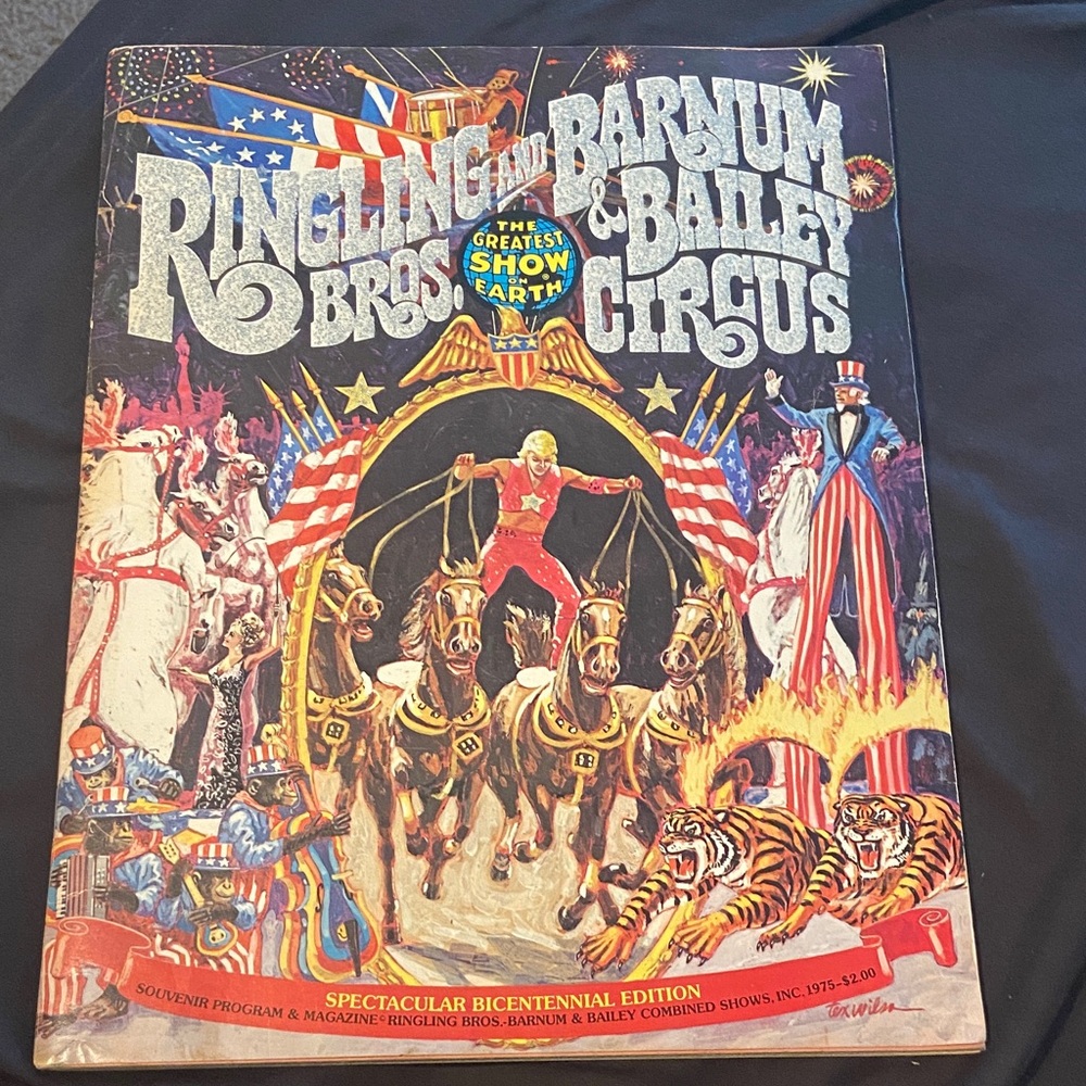 Vintage 1975 Ringling Bros. Barnum & Bailey Circus Souvenir Program